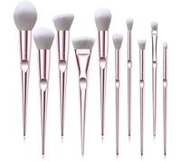 Complete 10-Piece Finger Makeup Brush Set with Thumbprint Handle, Professional Eyeshadow, Blush, Powder Brushes for Effortless Application, Fun Gift for Makeup Lovers & Beginners