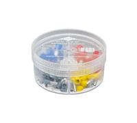 Complete 100-Piece Insulated Wire Ferrules Kit with Storage Box