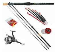Complete 10ft Float Match Fishing Outfit Set Kit Rod Reel Rest Shot Tackle