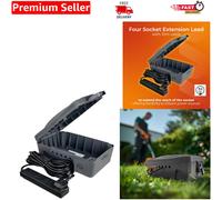 Complete 10m Outdoor Extension Lead with Weatherproof Electric Box - Rated