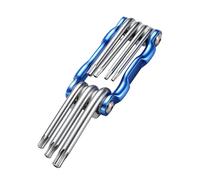 Complete 11 in 1 Foldable Tool Set Wear Resistant Steel Construction Precisions Instrument for Mechanical Work Foldable Screwdriver