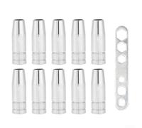 Complete 13PCS Welding Torch Accessories Set for 15AK Including Conical Nozzle and Gas Nozzle Shield Cup