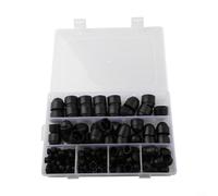 Complete 145PCS Plastic Screw Covers and Nut Protectors Kit with Categorized Storage Box, Designed for Long Lasting Hardware Protection and Concealment