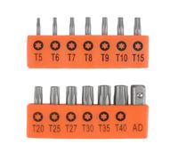 Complete 14pc DriverBit Set Hollowed Shank Design Steel Construction for Mechanics Electricians Home Improvement Project Driver Bit Set for Mechanics