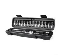 Complete 18 in 1 Mountain Bike Repair Tool Set with Adjustable Torque Wrench for Household Vehicle Repairs