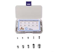 Complete 200pcs Stainless Steel Hex Socket Screws Assortment for Builders and DIY Projects