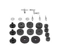 Complete 23Pcs Cymbal Felts Sets for Drum Kits, Includes Felt Pads, Sleeves, Nuts, Washers, and Drum Keys, Essential for Boom Stands and Cymbal Stackers, Prevents Cymbal Collision