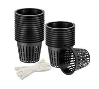 Complete 26Pcs Mesh Pot Kit with Self Watering Cord for Vibrant Indoor and Outdoor Gardens (black)