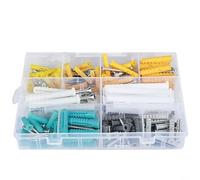 Complete 300 Piece For Drywall Anchor and Screw Assortment Kit for Home Improvement and Repair Tasks