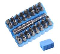 Complete 33 Pcs Screwdriver Kit Featuring Tri Wing Four Wing Spanner For Torx And Hex Bits Stored In Portable Case For Professional Electronic And Mechanical Repairs