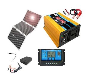 Complete 4000W solar power kit with inverter, 60W panel and 30A controller: the ultimate outdoor energy solution.(220V)
