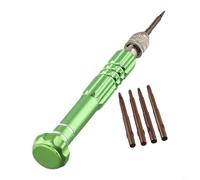 Complete 5 in 1 Screwdriver Repair Tool Set for Mobile and Watch for Torx Bits with Magnetic Properties for Convenience (Green)