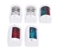 Complete 5Pcs LED Boat Light Kit with IP66 Rating for 12m Vessels Featuring Green Red and White Lights