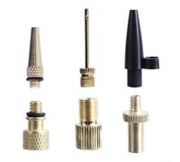 Complete 6 pcs Pump Adaptor Set for Inflating Air Beds, Footballs, and Bicycle Tyres