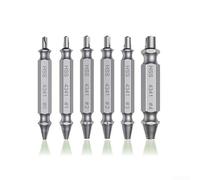 Complete 6PCS Broken Screw Removal Tool Set Made of High Speed Steel, Perfect for DIY and Professional Use