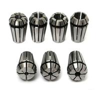 Complete 7Pcs ER11 Spring Collet Set Designed for CNC Milling, Lathe Tool Operations, and Engraving Work