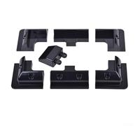 Complete 7PCS Mounting Brackets for Solar Panels on For RVs & Boats ABS, No Drilling Necessary (Black)
