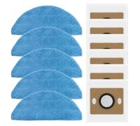 Complete Accessory Bundle for ILIFE A30 Pro Robot Vacuum Featuring Mop Cloths and Dust Bags for Total Floor Coverage