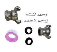 Complete Air Pipe Coupling Set 3/4inch Threaded Fitting Includes Locks Quick Connection Fitting Set for Industrial Automotive Air Couplings