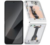 Complete AMOLED Inner Screen for Galaxy Z Flip 6 Service Pack, White