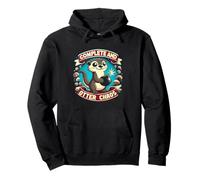 Complete And Otter Chaos Funny Sea Otter Pun Play On Words Pullover Hoodie