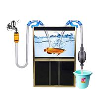 Complete Aquarium Water Change Set, Aqua In-Out Simple Fast Water Change System with 5m Soft Tube and Universal Tap Connection, BPA Free, Safe for Animals