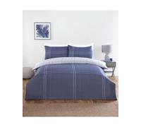 Complete Bedding Duvet Quilt Cover Set with Matching Fitted sheet Single Double King Sizes (Double, Hudson Complete bedding set)