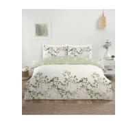Complete Bedding Duvet Quilt Cover Set with Matching Fitted sheet Single Double King Sizes (Double, Shadow Stems Complete Bedding set)