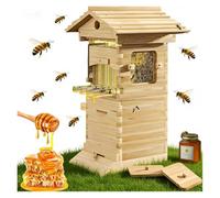 Complete Beehive Kit, Beehive Starter, Bee Hive Starter Kitwith Observation Window & Honey Spout Bee Hive, for Beginners & Pro Beekeeper