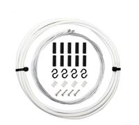 Complete bicycle gear lever cable replacement kit for SRAM shifters including variable speed pipeline and inner wires for consistent bike shifting (White)