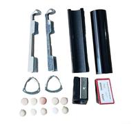Complete Billiard Cue Tip Repair Kit with Solid Aluminum Clamp and Accessories for Snooker