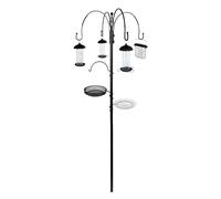 Complete Bird Feeding Station Kit - Metal Stand with Feeders for Garden Birds