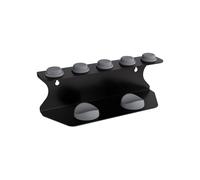 Complete Blow Dryer Storage Stand Holds Full Styling Set Carbon Steel Structure with Soft Silicone Padding Styler Wall Mount
