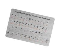 Complete Braille Learning Boards Includes Alphabets Numbers Symbols for Tactiles Education and Blind Training Braille Learning Board