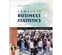 Complete Business Statistics with Student CD 7th (Seventh) Edition byAczel