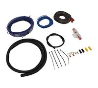 Complete Car Amplifier Wiring Kit with Audio Cable, Ground Wire, Bellows Hose for Speaker Subwoofer Installation