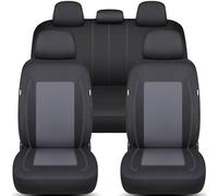 Complete Car Seat Cover Set for Alfa Romeo Stelvio 2017 Onwards in Black/Grey FT4