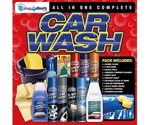 Complete Car Washing Kit Interior & Exterior Valeting Bucket Full Kit To Valet Your Motor Including Screen Wash