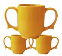 Complete Care Shop Dignity Two Handled Yellow Mug - Triple Pack