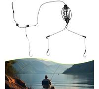 Complete Carp Fishing Set Bait Cage and Hook Rig for Enhanced Fishing Performance (60g)