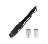 Complete Cassette Service Solution with Remover and Chain Whip for Cyclists Managing Their Own Bike Repairs (2 black)