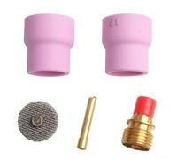 Complete Ceramic Nozzle Set #12 for FUPA WP-9/20/25 Series TIG Welding Torch with Gas Lens and Diffuser for 2.4 mm Electrodes Accessories