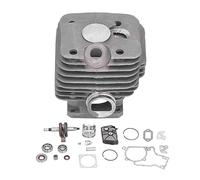 Complete Chainsaw Cylinder Piston Assembly for, Professional Parts Kit for MS381 038 MS 381, Aluminum Alloy and Iron Material