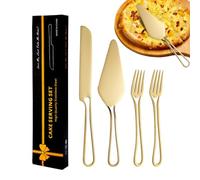 Complete Cheese Cutter Set - Ergonomic Handle Kitchenware,Stainless Steel Kitchenware - Cheese Spatula And Cake For Wedding Home Warming Potluck Candlelight Dinner And Festive Occasions