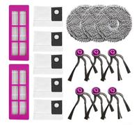 Complete Cleaning Accessory Kit for Eureka J15 For Evo Ultra Self Emptying Robot Vacuum with Filter Mop Cloth Dust Bag