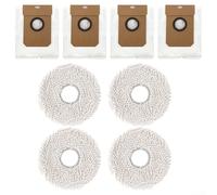 Complete Cleaning Accessory Set for Cecotec For Conga 11090 Includes Dust Bags and Mop Cloths for Optimal Performance (A)