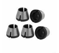 Complete Collection of Router Bit Chucks Includes 25pcs Compatible with Trimming & Engraving Tools at a Size of 6 35mm (5pcs)