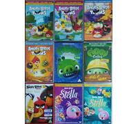 COMPLETE COLLECTION OF THE ANGRY BIRDS UNIVERSE 1-9 / THE ANGRY BIRDS TOONS MOVIE STELLA PIGGY TALES = ULTIMATE 9x DVD SET