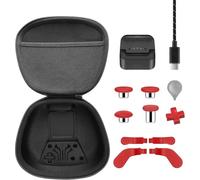 Complete Component Pack For Xbox Elite Series 2, Elite Series 2 Controller Accessories With Carry Case 4 Thumbsticks, 4 Paddles, 1 Data Cable, Charging Dock and 1 Adjustment Tool - Red