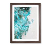 Complete Control Abstract Framed Print for Living Room Bedroom Home Office Décor, Wall Art Picture Ready to Hang, Walnut A2 Frame (64 x 46 cm)